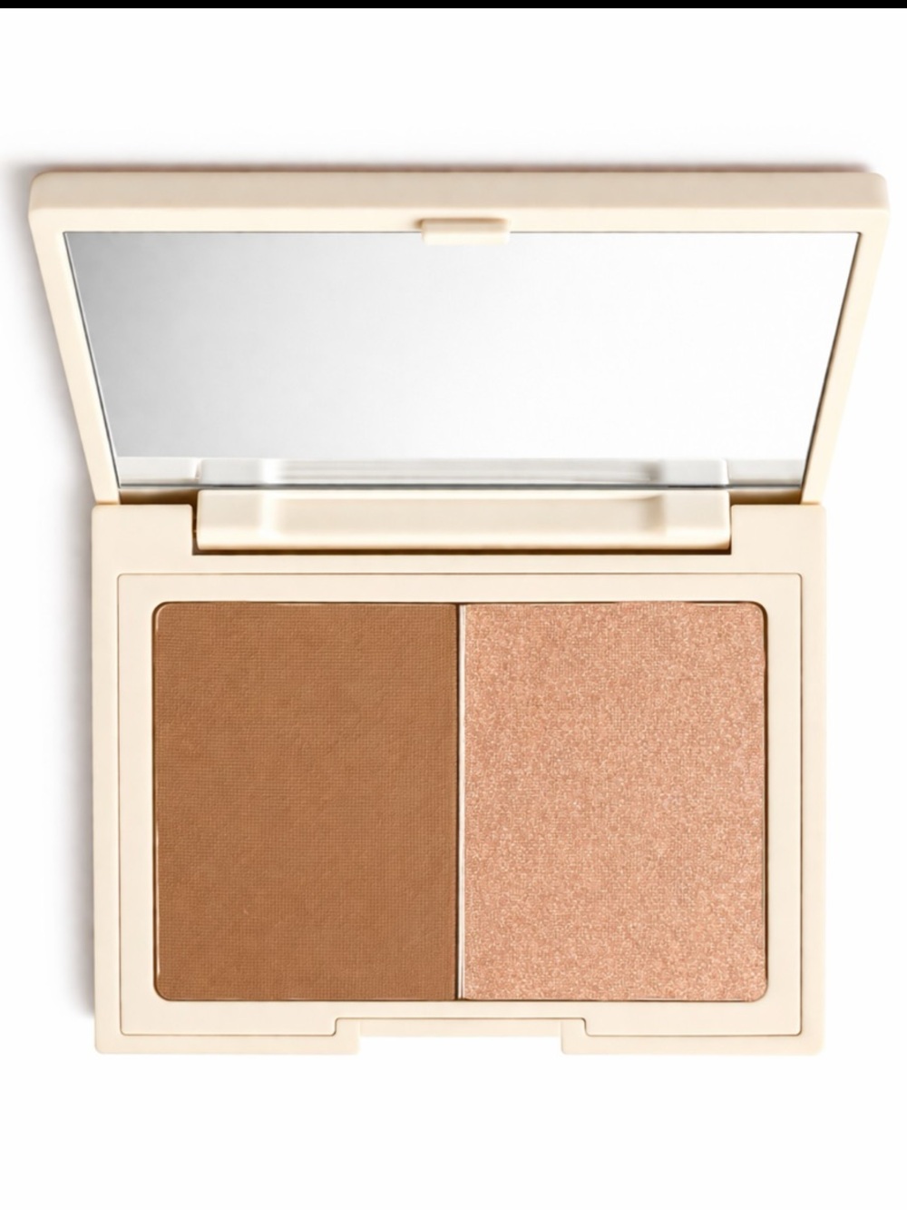 Matte Bronzer & Shimmer Highlighter Duo - Brown & Champagne